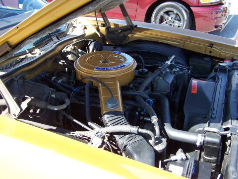 1973 Ford Ranchero - Engine shot right side.
