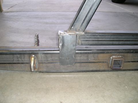 1993 Ford Bronco - Custom fabricated steel tubing assembly, likely for a vehicle bumper or frame modification.