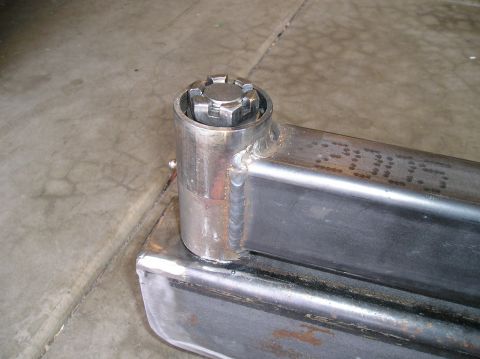 1993 Ford Bronco - This is a custom fabricated metal component, likely part of a larger assembly or modification.