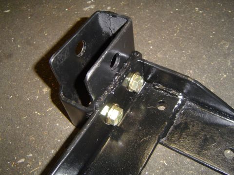 1989 Ford Bronco - 2 grade 8 bolts in the track bar mount, just because