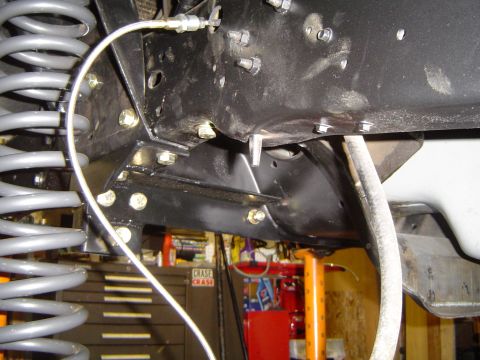 1989 Ford Bronco - Back of track bar mount
