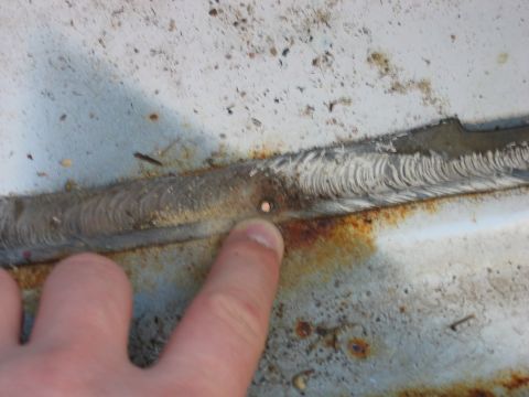 1995 Ford Bronco - Yes, that is my driveway through that hole