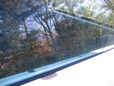 1995 Ford Bronco - Horribly scratched window