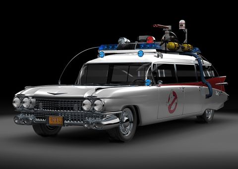 1991 Ford LTD Crown Victoria - This modified 1959 Cadillac Miller-Meteor ambulance is famously known as the Ecto-1 from Ghostbusters.