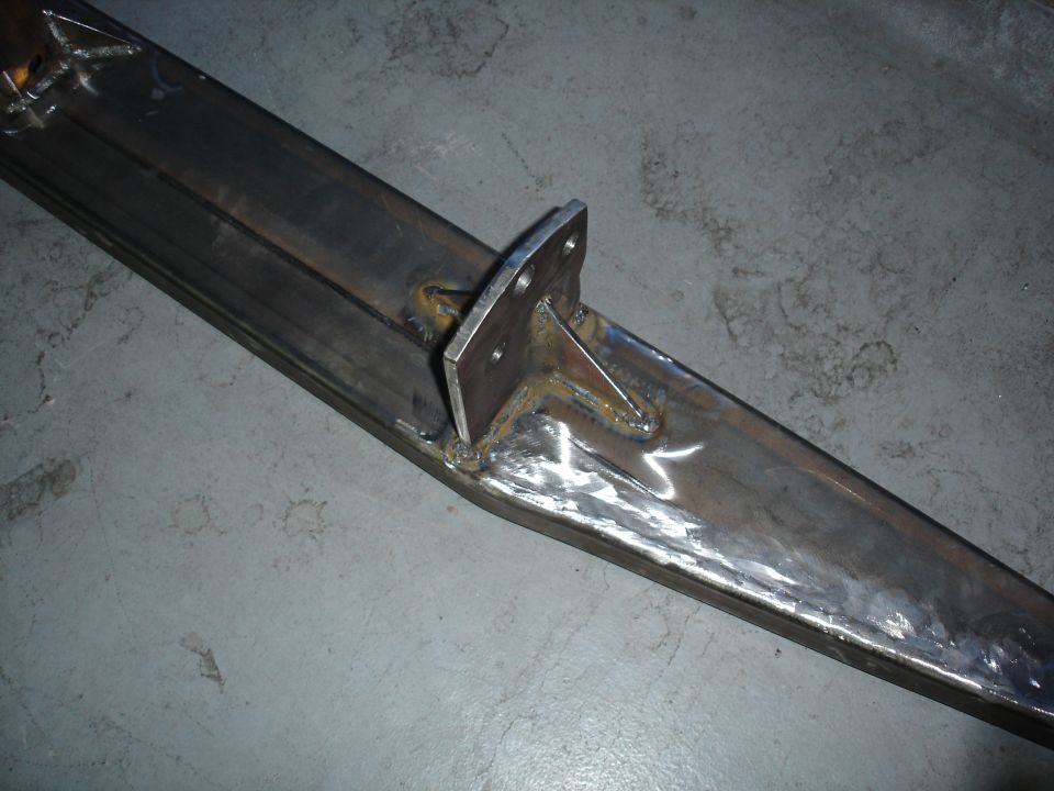 Brackets installed and welded up.