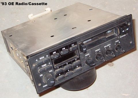 1983 Ford Bronco - SOLD OE Cassette Radio from '93 Bronco. Tested working; note chipped corner top Left