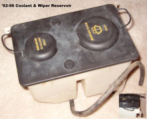 1983 Ford Bronco - SOLD Reservoir (E7TZ-17618-B) for '92-96 trucks & Broncos, except diesel. Note UNbroken tab in detail bottom right. [url=https://www.superm…