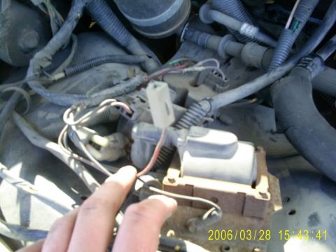 1994 Ford Bronco - A close-up view of the complex wiring and components within a vehicle's engine bay.