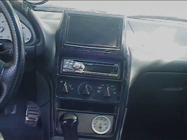 7" tv molded into center console-fiberglassed