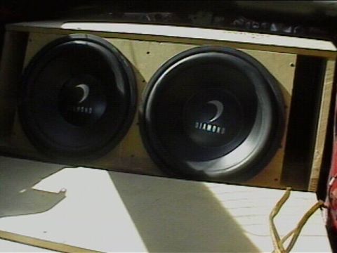1994 Ford Probe - 2 - 15" Diamond Audio subs in a custom designed and ported box 146.2 db