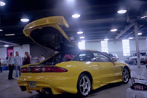 1994 Ford Probe - my car when it was yellow and riced out bomex front, AAS sides and rear, SS hood, D1 fenders, custom quad headlights, shaved rear wiper and…