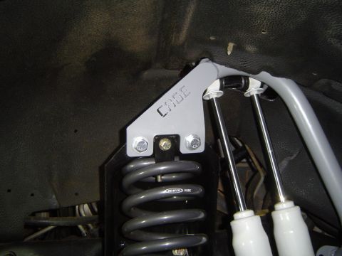1989 Ford Bronco - test fitting the shocks on