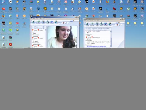 1994 Ford Probe - Screenshot of a computer desktop displaying chat applications and icons.