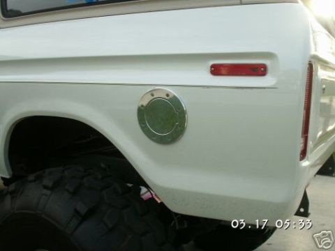 1978 Ford Bronco - Billet aluminum gas filler door