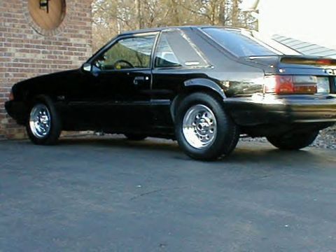 1989 Ford Mustang - Last pic of it as it sits in his driveway. '89 mustang LX roller, sat for 2 years with no engine & tranny. Until '04 when I saw he posted i…