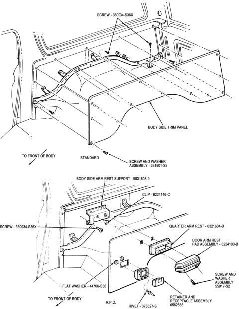 1978 Ford Bronco - Exploded diagram illustrating various vehicle suspension and steering system components.