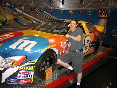 1997 Ford Probe - Allen "driving" the M&M Nascar car