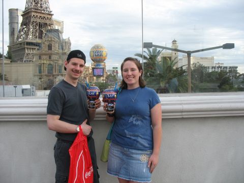 1997 Ford Probe - Holding our Paris cups in front of their life-size balloon inspiration