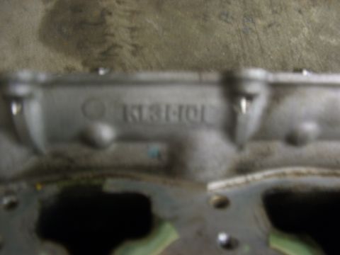 1996 Ford Probe - Close-up of an engine component showing the casting number K13101.
