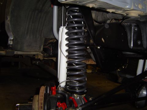1989 Ford Bronco - shimmed the bottom of the spring cups 4 degrees