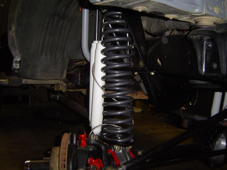 shimmed the bottom of the spring cups 4 degrees
