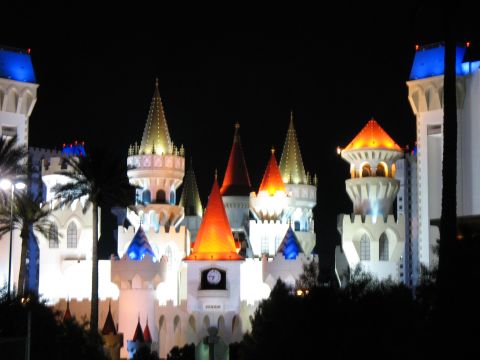 1997 Ford Probe - Awesome shot of the Excalibur (next door to our hotel) at night