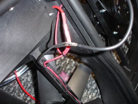 1996 Ford Bronco - Wiring connected to an electric fan, with a SuperMotors.net watermark visible.
