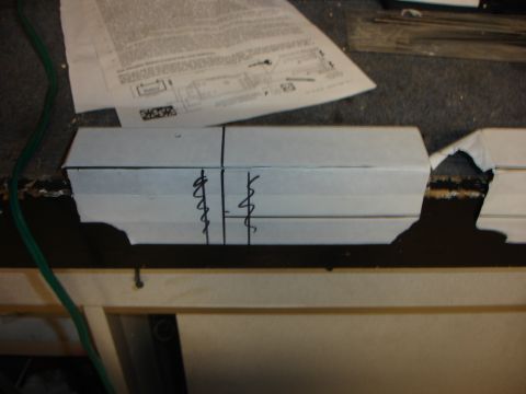 1996 Ford Bronco - markings for modding the mounts