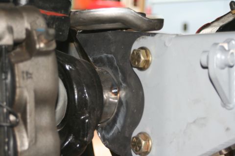 1992 Ford Bronco - cage bracket - tac weld on driverside