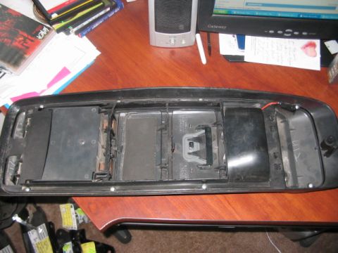 1991 Ford Bronco - This is a removed center console, likely for repair or modification.