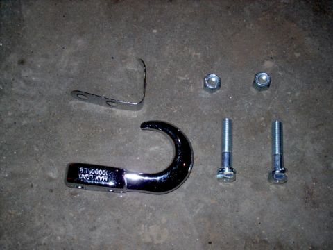 1990 Ford Bronco - New Chrome 10,000lbs Rated Tow Hooks & Hardware