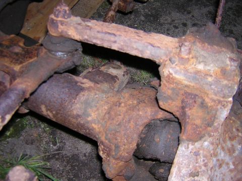 1979 Ford Bronco - The extreme rust on these suspension components suggests significant age and wear.