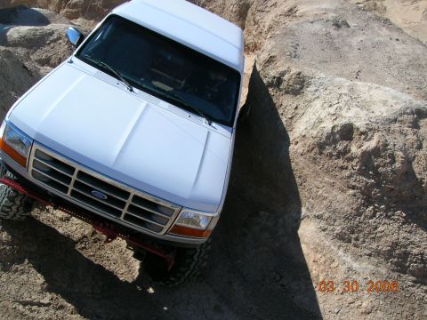 1985 Ford Bronco - brian...proving he's not afraid to inflict damage.