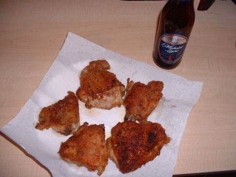 2006 Ford E350 - Cooking some chicken, drinking a beer.