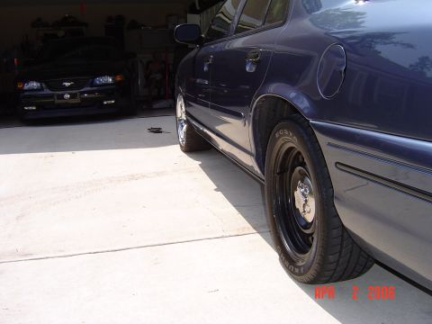 1998 Ford Crown Victoria - rear view of the Offset