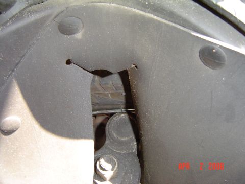 1998 Ford Crown Victoria - If you look closely..you can see where the Ball Joint is touching the Rim a Bit......I might be able to grind it down a bit to clear the wh…