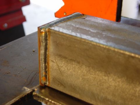 1991 Ford Bronco - Alright, here's the forward side of our new reinforcing flange, a 2x2x1/8 angle. These PL2x2x3/16 plates welded to the end are reinforcemen…