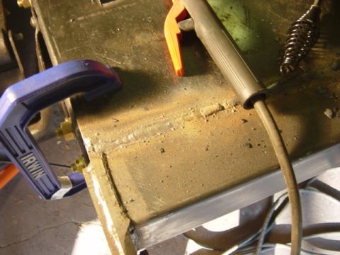 1991 Ford Bronco - After screwing around with the little MIG welder all morning, I decided I should really use the welder big enough for the job for these cri…