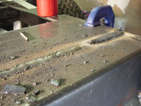 1991 Ford Bronco - Still haven't chipped the slag from the last rod. Not the prettiest thing in the world, but I could've spent all day with the MIG gun tryin…
