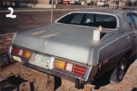 1978 Dodge Monaco - This sedan's rear end features distinctive horizontal taillights and a chrome bumper.