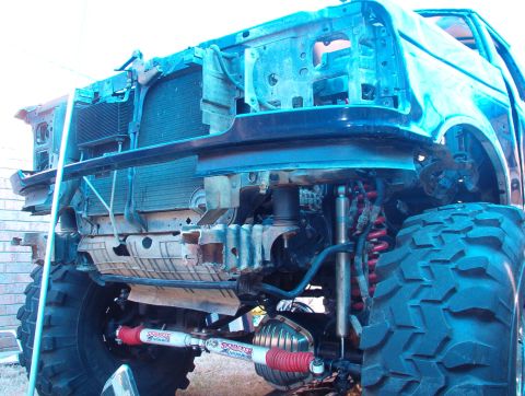 1994 Ford Bronco - I pulled the wheelwell to make getting the fender & bumper valance off easier.