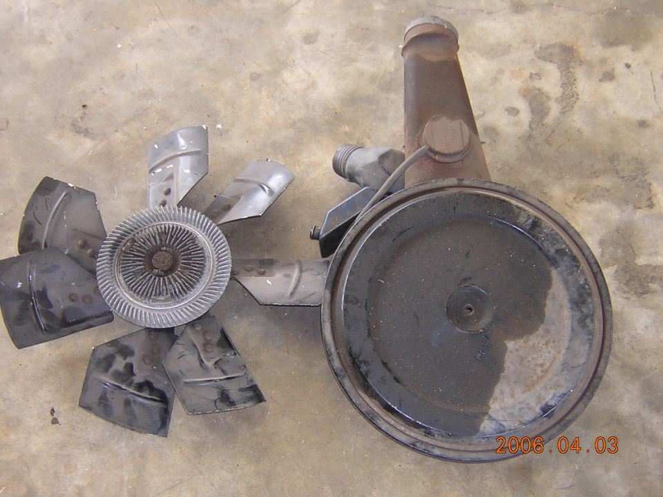 Caddy 500 fan and clutch / air cleaner