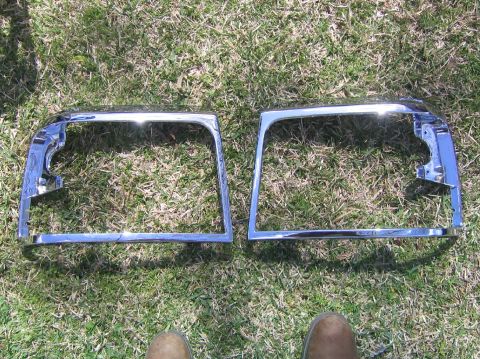 1992 Ford F-150 - New chrome headlight bezels