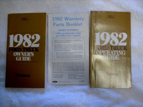 1982 Ford Bronco - I have all original paper work as well as about 75% of papaer work of wall work done to it.