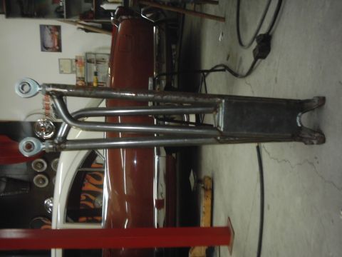 1978 Ford Bronco - Custom radius arms are shown mounted on a 1978 Ford Bronco, suggesting modifications to the suspension system.