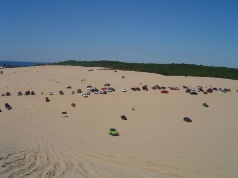 1991 Ford Bronco - Setting at the top of test hill looking down.