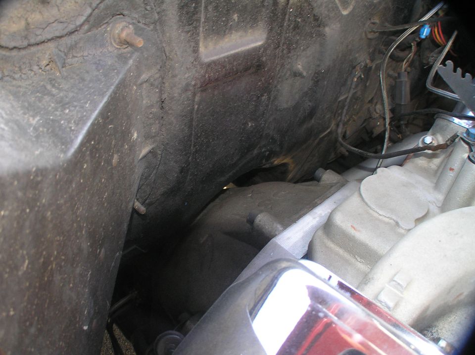 Firewall clearance with FE to AOD adapter installed - plenty of room!