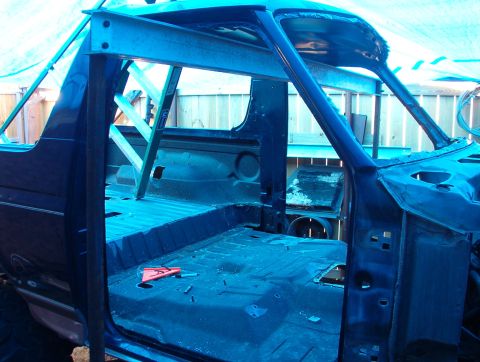 1994 Ford Bronco - Sometimes, it's good to have a bunch of junk lying around. I barely had to cut anything to build this stand. In hindsight, the beam should…