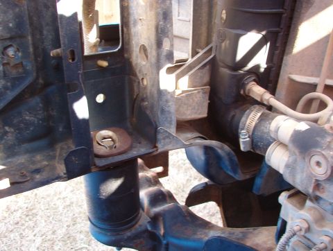 1994 Ford Bronco - This is why Gr.5 hardware isn't suited to body mounts. This washer was pulled all the way through when the truck gently laid over at about…