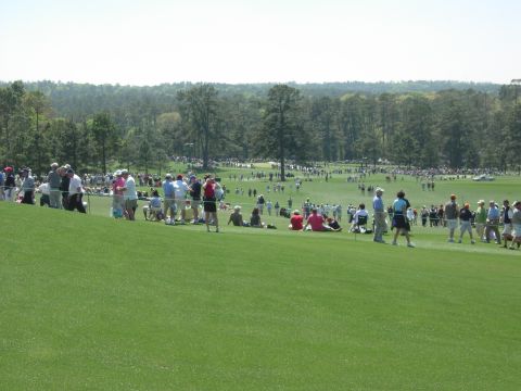 1995 Ford Bronco - The HUGE gallery for a practice round. The place was sold out.